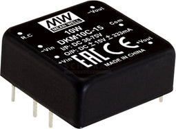 Mean Well DKM10E-15 DC/DC-convertermodule 333 mA 10 W Aantal uitgangen: 2 x Inhoud 1 stuk(s)