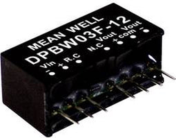 Mean Well DPBW03F-12 DC/DC-convertermodule 125 mA 3 W Aantal uitgangen: 2 x