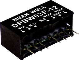 Mean Well DPBW03G-12 DC/DC-convertermodule 125 mA 3 W Aantal uitgangen: 2 x Inhoud 1 stuk(s)