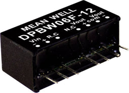 Mean Well DPBW06G-05 DC/DC-convertermodule 600 mA 6 W Aantal uitgangen: 2 x Inhoud 1 stuk(s)