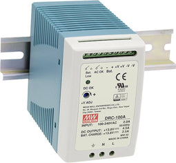 Mean Well DRC-100A DIN-rail netvoeding 13.8 V/DC 4.5 A 96 W Aantal uitgangen: 2 x Inhoud: 1 stuk(s)