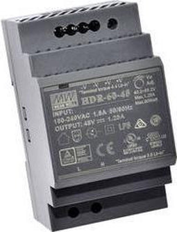 Mean Well HDR-60-15 DIN-rail netvoeding 15 V/DC 4 A 60 W Aantal uitgangen: 1 x Inhoud: 1 stuk(s)