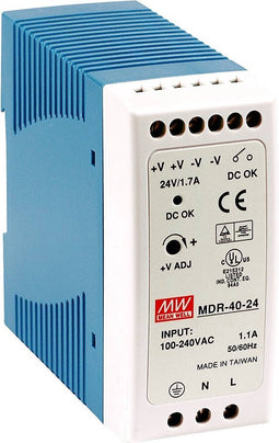 Mean Well MDR-40-48 DIN-rail netvoeding 48 V/DC 0.83 A 40 W Aantal uitgangen: 1 x Inhoud: 1 stuk(s)