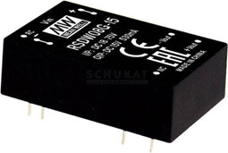 Mean Well RDDW08F-12 DC/DC-convertermodule 333 mA 8 W Aantal uitgangen: 2 x Inhoud 1 stuk(s)