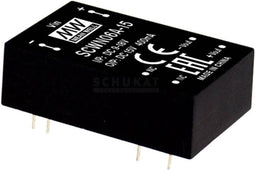 Mean Well SCWN06A-12 DC/DC-convertermodule 500 mA 6 W Aantal uitgangen: 1 x Inhoud 1 stuk(s)