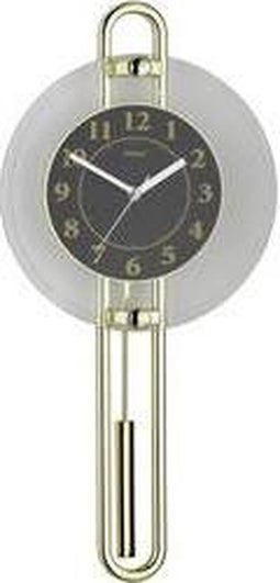 Mebus 14813 Wandklok Quartz 26 cm x 54.5 cm Goud Zwart Zilve