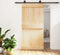 vidaXL - Schuifdeur - met - beslag - 100x210 - cm - massief - grenenhout