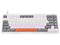 Mechanical keyboard Tracer FINA 84 White/Grey (Outemu Red Switch) TRAKLA47310