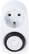 Mechanische timer analoog 24 uur wit met handmatige instelling