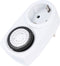 Mechanische timer analoog 24 uur wit met handmatige instelling