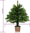 vidaXL - Kunstkerstboom - met - verlichting - en - kerstballen - 65 - cm - groen
