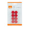 Nobo Whiteboard Magneten - Diameter van 20mm - 8 Stuks - Rood