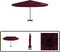 vidaXL - Parasol - met - aluminium - paal - 500 - cm - bordeauxrood