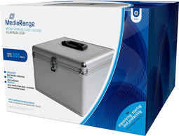MediaRange CD-koffer 300 CDs/DVDs/Blu-rays Aluminium Zilver 1 stuk(s) (b x h x d) 301 x 180 x 265 mm BOX76