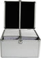 MediaRange CD-koffer 300 CDs/DVDs/Blu-rays Aluminium Zilver 1 stuk(s) (b x h x d) 301 x 180 x 265 mm BOX76