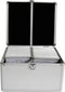 MediaRange CD-koffer 300 CDs/DVDs/Blu-rays Aluminium Zilver 1 stuk(s) (b x h x d) 301 x 180 x 265 mm BOX76