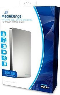 MediaRange Exterene USB 3.0 harde schijf 500 GB