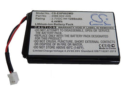 Medical technology battery as replacement for 4986 602.009 - 1200mAh, 3.7V, Li-Ion