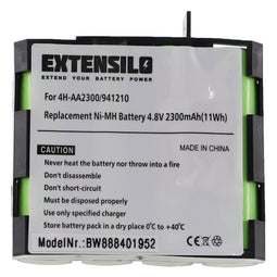 Medical technology battery as replacement for Compex 941210, 941213, 4H-AA1500, 4H-AA2000 - 2300mAh,