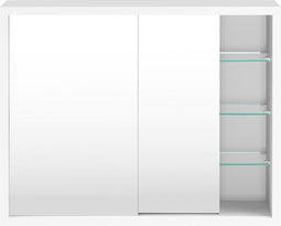 Medicijnkastje - spiegelkast boven wastafel badkamer toilet - 50 x 40 x 14 cm