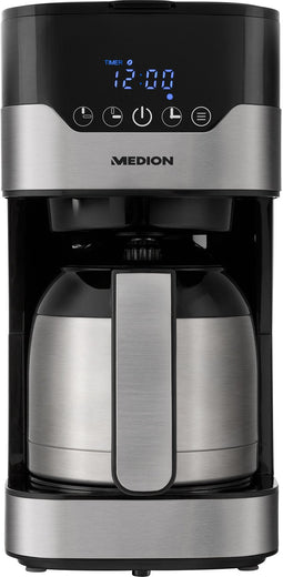 Medion Koffiezetapparaat met Thermoskan MD 18458, Timer-Funcie, 900 Watt, 1.2 liter