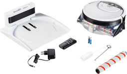 Medion MD 20053 Dweilrobot met Laadstation - Slimme Navigatie - Reinigt tot 90 Minuten - 0,8L Watertank - Laadt Zichzelf Op - Wit