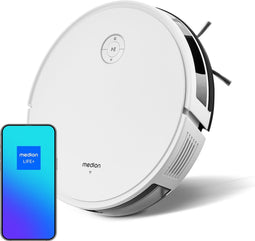 Medion Robotstofzuiger S35 - app-besturing - intelligente navigatie in S-lijnen - tot 120 min bedrijfstijd - 4.000 Pa gemotoriseerde zuigkracht
