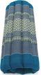 Meditatie yoga matje kussen GROOT origineel rolmatrasje thais design 70 cm x 70 cm Blauw