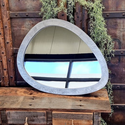 Medium Nickel Egg-shaped Mirror