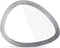 Medium Nickel Egg-shaped Mirror