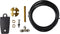 Meertonige luchthoorn CA34 - 24V - 115dB(A) - 300Hz-350Hz - Lage toon/Hoge toon - Electrisch - ECE - Behuizingskleur: Chroom/zwart - Pijp aansluiting - Stekker: Platte stekker - Aantal: 1
