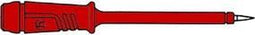 MEETPEN MET ELASTISCHE ISOLATIEHULS 4mm PUNT IN ROESTVRIJ STAAL - ROOD (PRÜF 2) (HM5410)