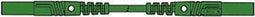 MEETSNOER MET CONTACTBEVEILIGING 1m, GROEN, RECHTE BUS 4mm - MLB/GG-SH25/1