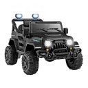 Coast Elektrische Kinderauto Zwart – SUV met Afstandsbediening en LED-Verlichting – 99 x 62 x 62 cm