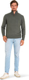 Mario Russo Skipper - Heren Trui - Half Zip - Groen - L