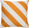 Dutch Decor - SANZENO - Outdoor Kussenhoes 45x45 cm - waterafstotend en uv-bestendig - gestreept - Golden Glow - wit en geel