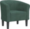 Kuipstoel fluweel donkergroen