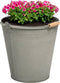 Mega Collections Emmer/plantenpot/bloempot Eddy - zink - zilver - D25 X H22 cm