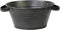 Mega Collections Teil Bloempot/plantenpot - zink - zwart - rond - D23 x H11 cm