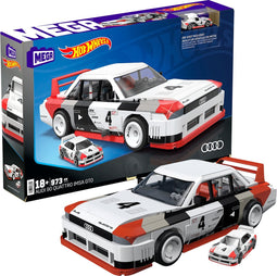 Mega Hot Wheels Bouwsteen Speelgoedauto Audi 90 Vier Isma Gto Bouw Spel Zilver