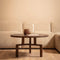 Liviza Salontafel Trape - Mangohout - Rond Bruin - 40 cm , 75 cm , 75 cm