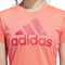 adidas BOS Logo - Shirt dames - Korte mouwen - Roze/Rood (2020)