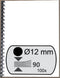 Fellowes Bindruggen 12 mm zwart - 100 stuks