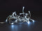 Meissa LED, lichtslinger, 2 m, 20 leds, koudwit, transparante kabel, voor binnen, modulator, excl. batterijen