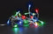 Meissa LED, lichtslinger, 2 m, 20 leds, veelkleurig, transparante kabel, voor binnen, modulator, excl. batterijen