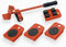 Meister Werkzeuge 419900 Trolley voor algemene doeleinden Staal Laadvermogen (max.): 150 kg Aantal rollers 0