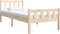 vidaXL - Bedframe - massief - hout - 75x190 - cm