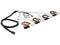 DeLOCK Mini-SAS HD SFF-8643 - 4x SAS SFF-8482 + 4x Molex met sideband - 1 meter - zwart