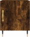 vidaXL - Nachtkastje - 40x40x50 - cm - bewerkt - hout - gerookt - eikenkleurig