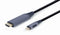 Gembird CC-USB3C-HDMI-01-6 - USB Type-C naar HDMI kabel - 4K 60 Hz - Grijs Zwart